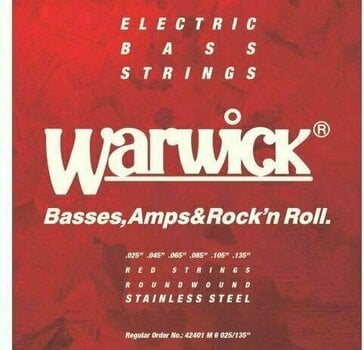 Cordas para baixo Warwick 42401M Red Label - 1