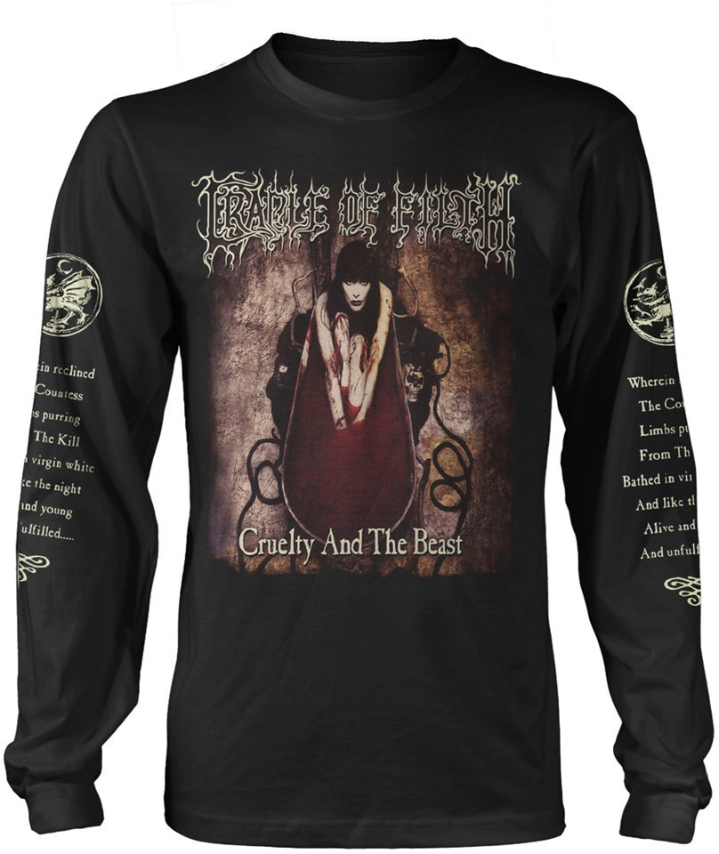 T-shirt Cradle Of Filth T-shirt Cruelty And The Beast Masculino Preto M