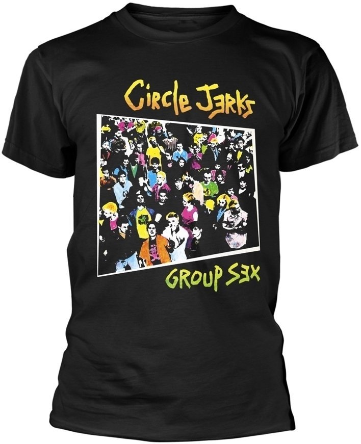 Camiseta de manga corta Circle Jerks Camiseta de manga corta Group Sex Hombre Negro L