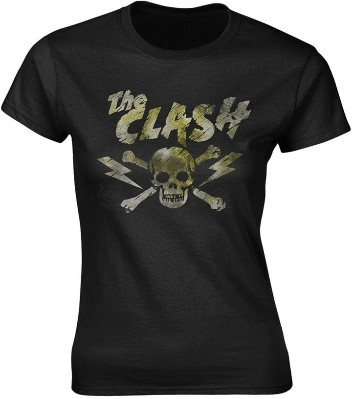 T-shirt The Clash Grunge Skull Black S T-shirt