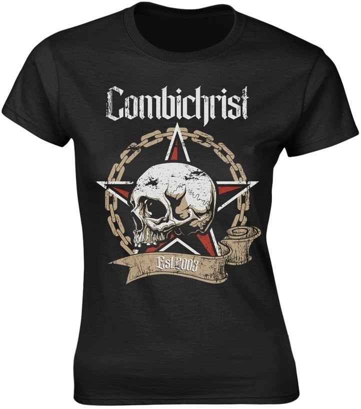 T-shirt Combichrist T-shirt Combichrist Skull Feminino Black 2XL