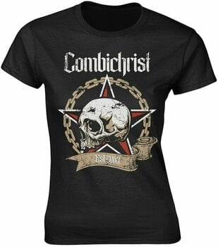 Camiseta de manga corta Combichrist Camiseta de manga corta Combichrist Skull Mujer Black 2XL - 1