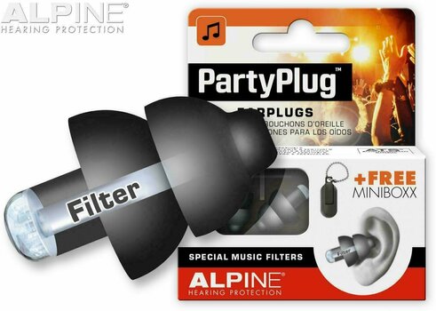 Tampões para os ouvidos Alpine Party Plug Preto Tampões para os ouvidos - 1