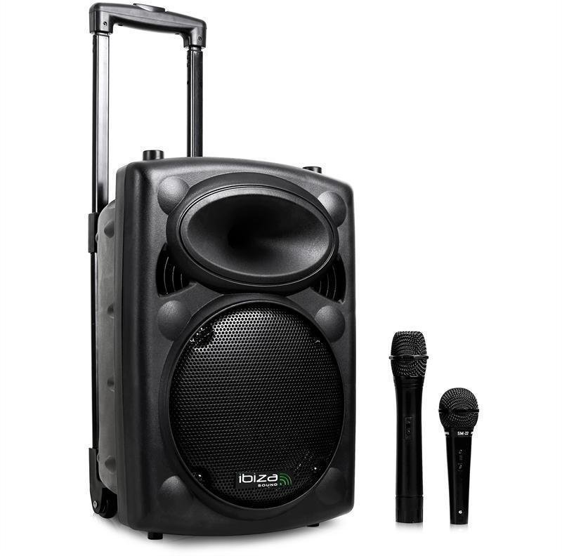 Batterij-PA-systeem Ibiza Sound PORT8VHF-BT