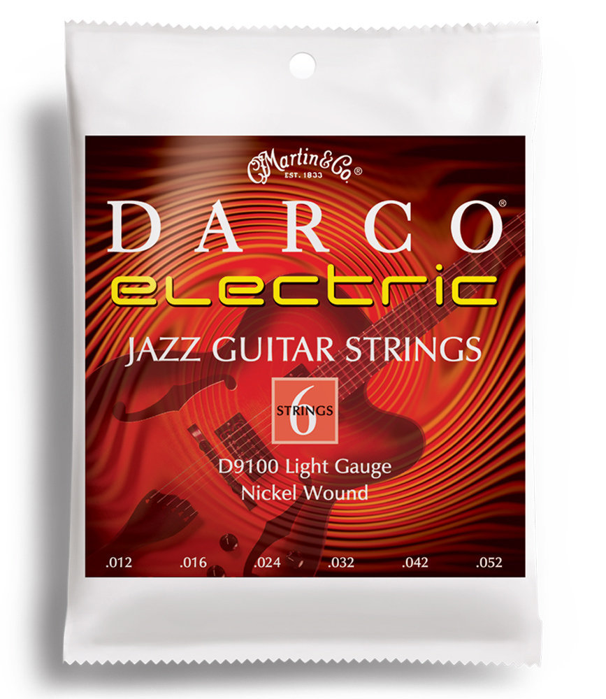 Corde Chitarra Elettrica Martin D9100 Darco Electric Guitar Strings, Jazz Light