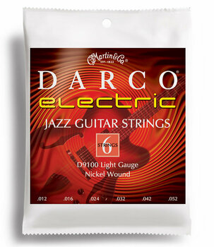 E-guitar strings Martin D9100 Darco Electric Guitar Strings, Jazz Light - 1