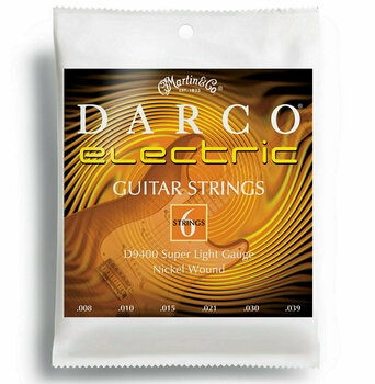 Martin D9400 Darco Electric Guitar Strings, Super Light