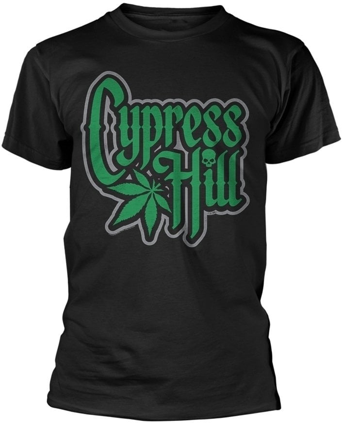 T-Shirt Cypress Hill T-Shirt Logo Leaf Herren Black S