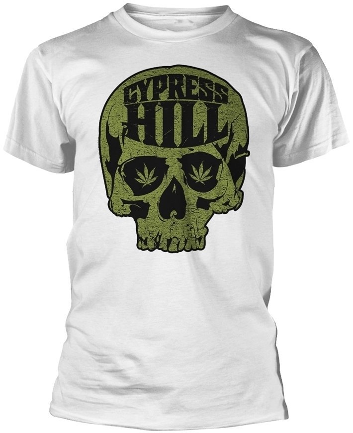 Skjorte Cypress Hill Skjorte Skull Logo hvid L