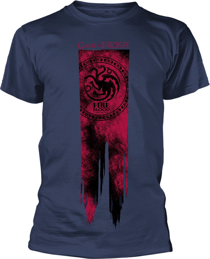 Tričko Game Of Thrones Tričko Targaryen Flag Fire & Blood Purple S
