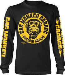 Gas Monkey Garage Big Yellow Logo Long Sleeve Shirt Black