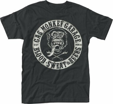 Maglietta Gas Monkey Garage Maglietta Blood,weat & Beers Maschile Black S - 1