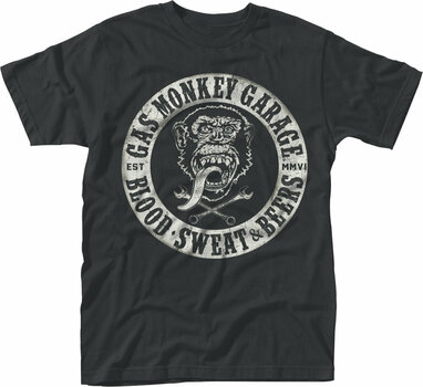 T-Shirt Gas Monkey Garage T-Shirt Blood,weat & Beers Black 2XL - 1