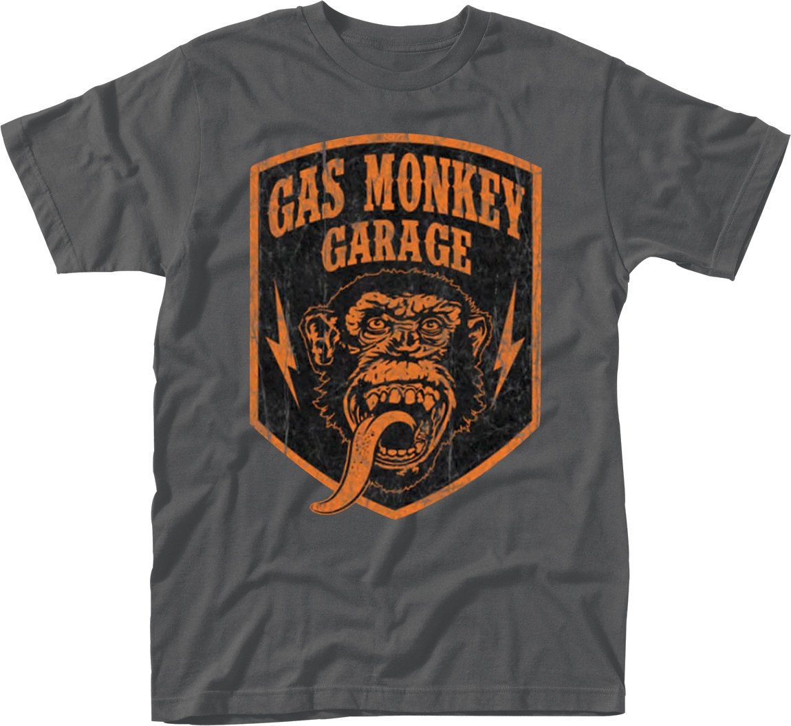 Shirt Gas Monkey Garage Shirt Shield Heren Grey L