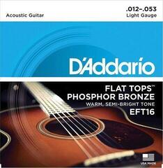 Akusztikus gitárhúrok D'Addario EFT16 Akusztikus gitárhúrok