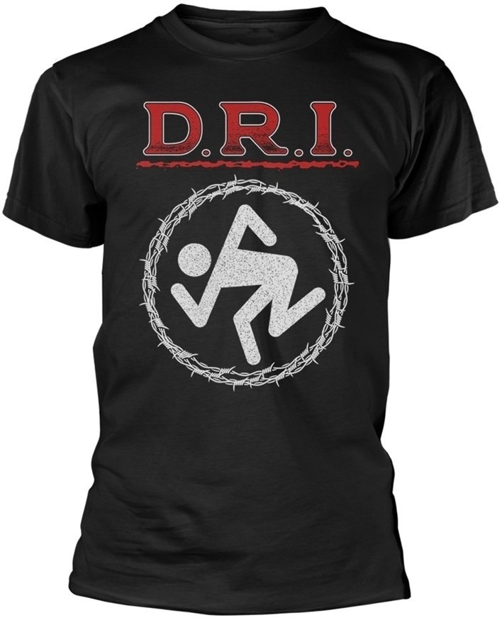 T-Shirt D.R.I. T-Shirt Barbed Wire Black S