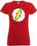 Риза The Flash Риза Distressed Logo Жените Red 2XL