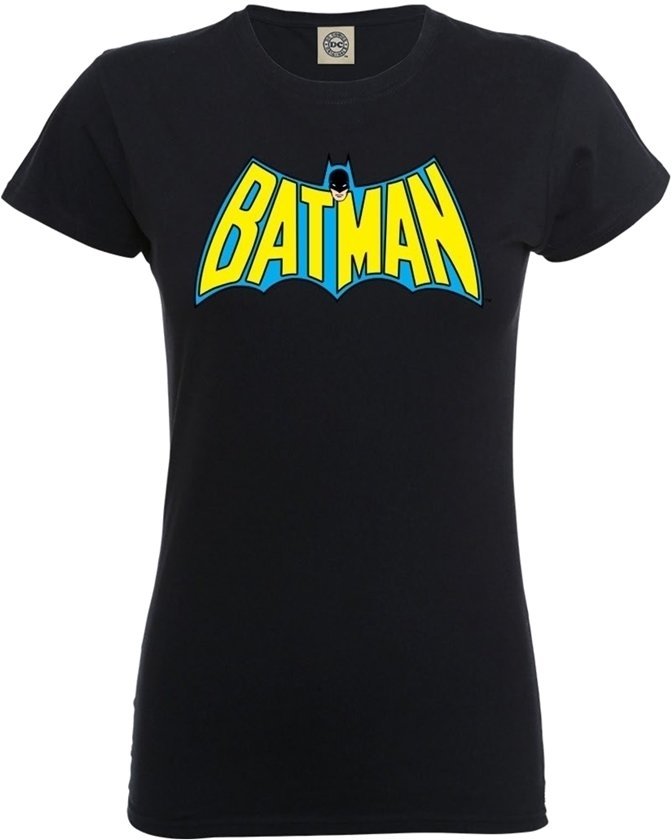 T-Shirt Batman Retro Logo Black M T-Shirt