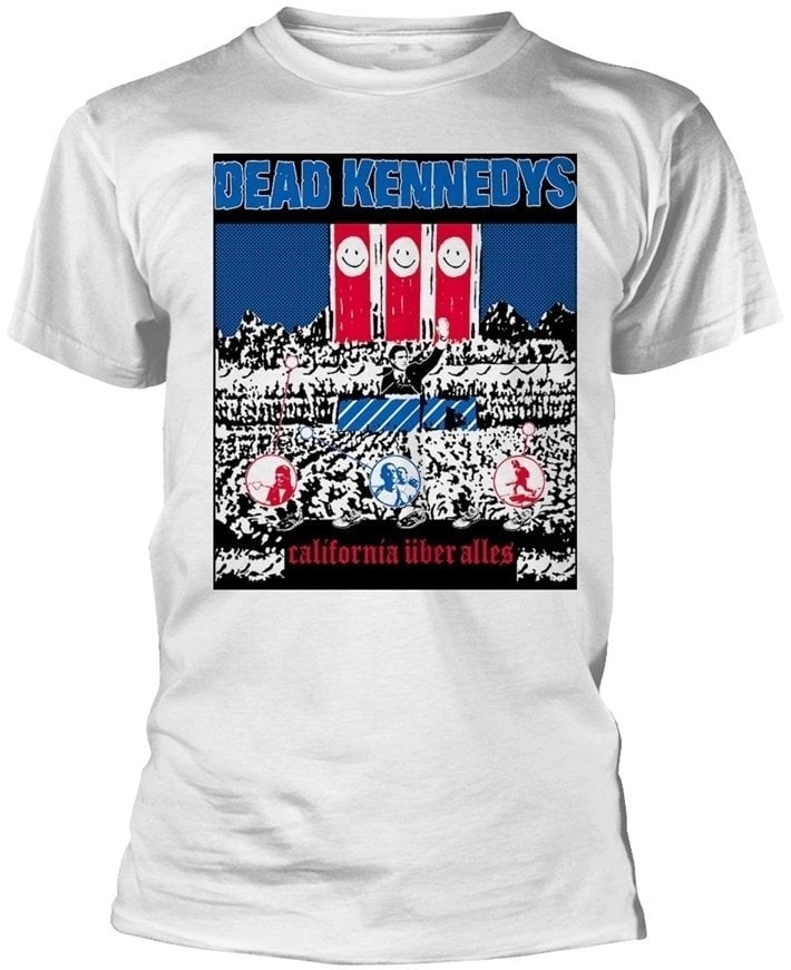 Camiseta de manga corta Dead Kennedys Camiseta de manga corta California Uber Alles Hombre Blanco L