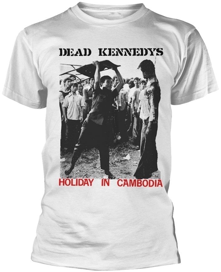 Tričko Dead Kennedys Tričko Holiday In Cambodia Pánské White M