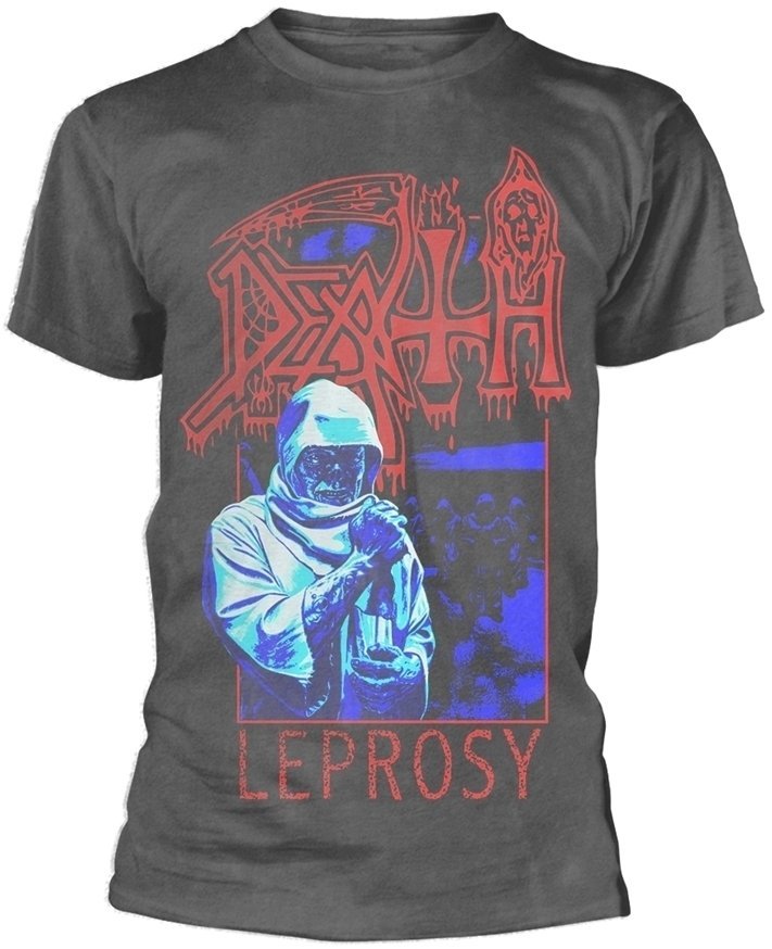 T-Shirt Death T-Shirt Leprosy Posterized Herren Grau S