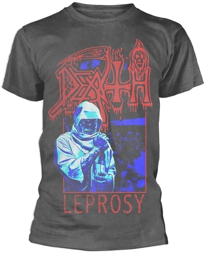 T-shirt Death Leprosy Posterized Grey M T-shirt