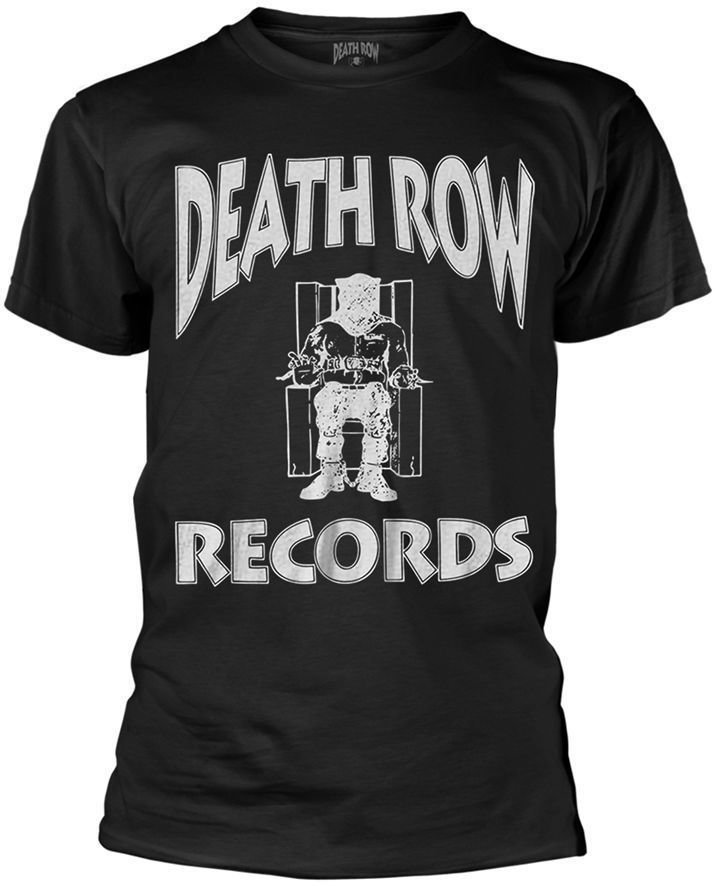 Skjorta Death Row Records Logo Black T-Shirt M