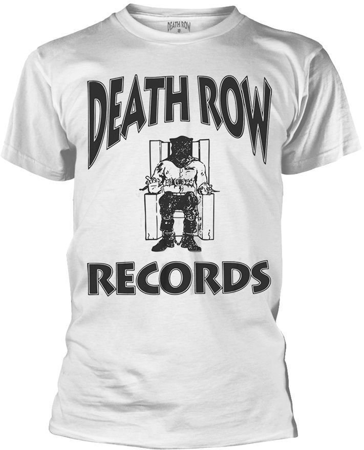 Skjorte Death Row Records Logo White T-Shirt L