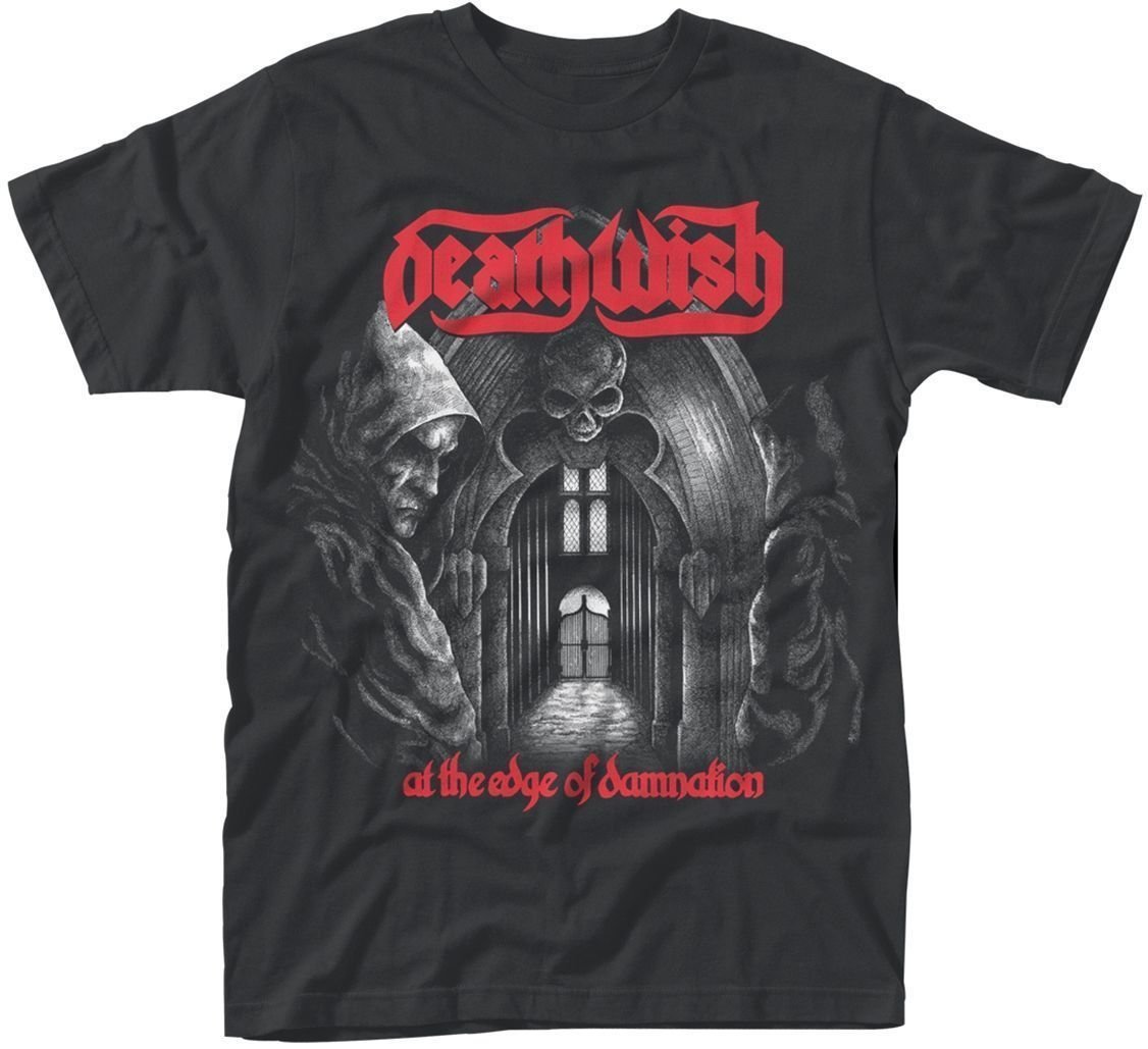 T-shirt Deathwish At The Edge Of Damnation Black 2XL T-shirt