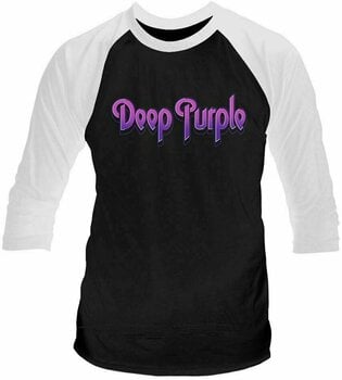 Maglietta Deep Purple Maglietta Logo Black/White S - 1