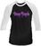 T-shirt Deep Purple Logo Black/White S T-shirt