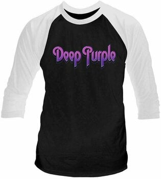 T-shirt Deep Purple Logo White-Black 2XL T-shirt - 1