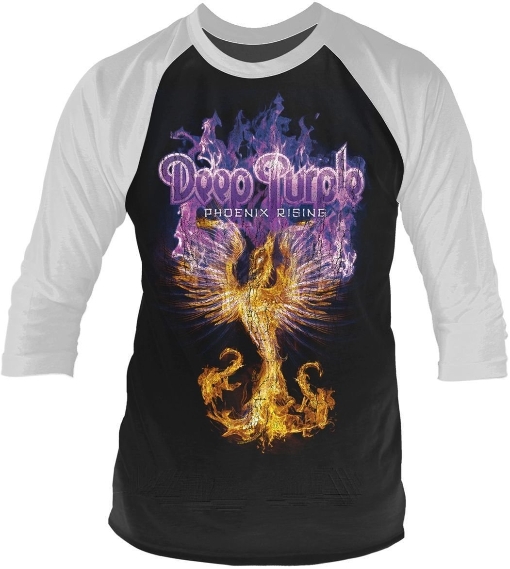 Camiseta de manga corta Deep Purple Camiseta de manga corta Phoenix Rising Negro-White M