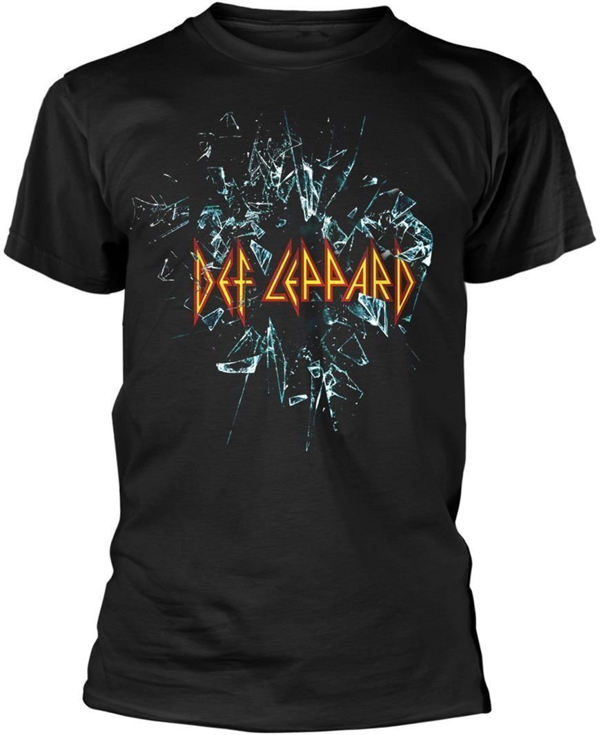 Tricou Def Leppard Logo Black 2XL Tricou
