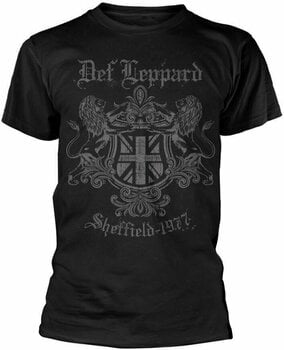 T-Shirt Def Leppard T-Shirt Sheffield 1977 Herren Schwarz S - 1