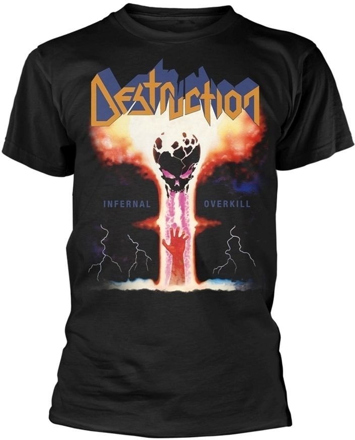 Camiseta de manga corta Destruction Camiseta de manga corta Infernal Overkill Hombre Black XL