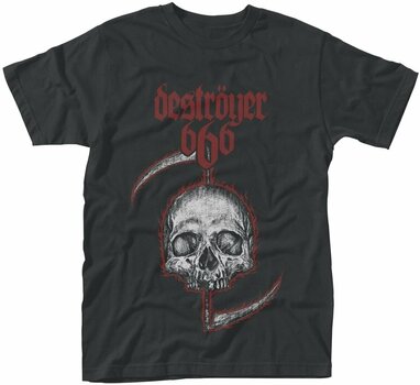 Košulja Destroyer 666 Košulja Skull Muška Crna XL - 1