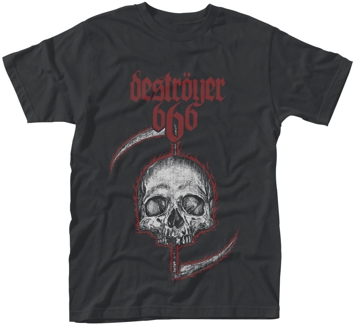 Camiseta de manga corta Destroyer 666 Camiseta de manga corta Skull Black 2XL