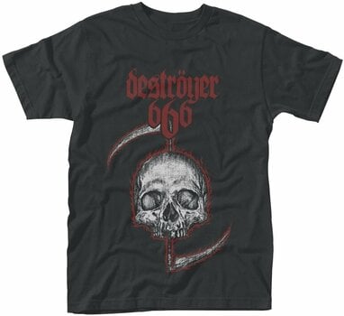 Skjorta Destroyer 666 Skjorta Skull Herr Black 2XL - 1