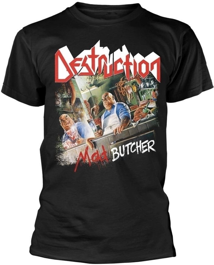 Shirt Destruction Shirt Mad Butcher Heren Black L