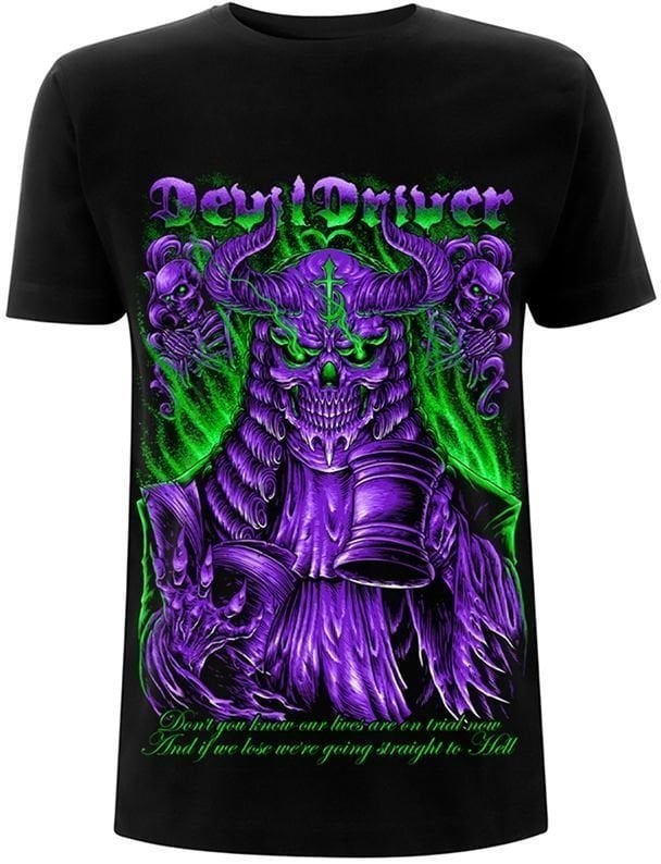 Skjorte Devildriver Skjorte Judge Neon Mand Neon S