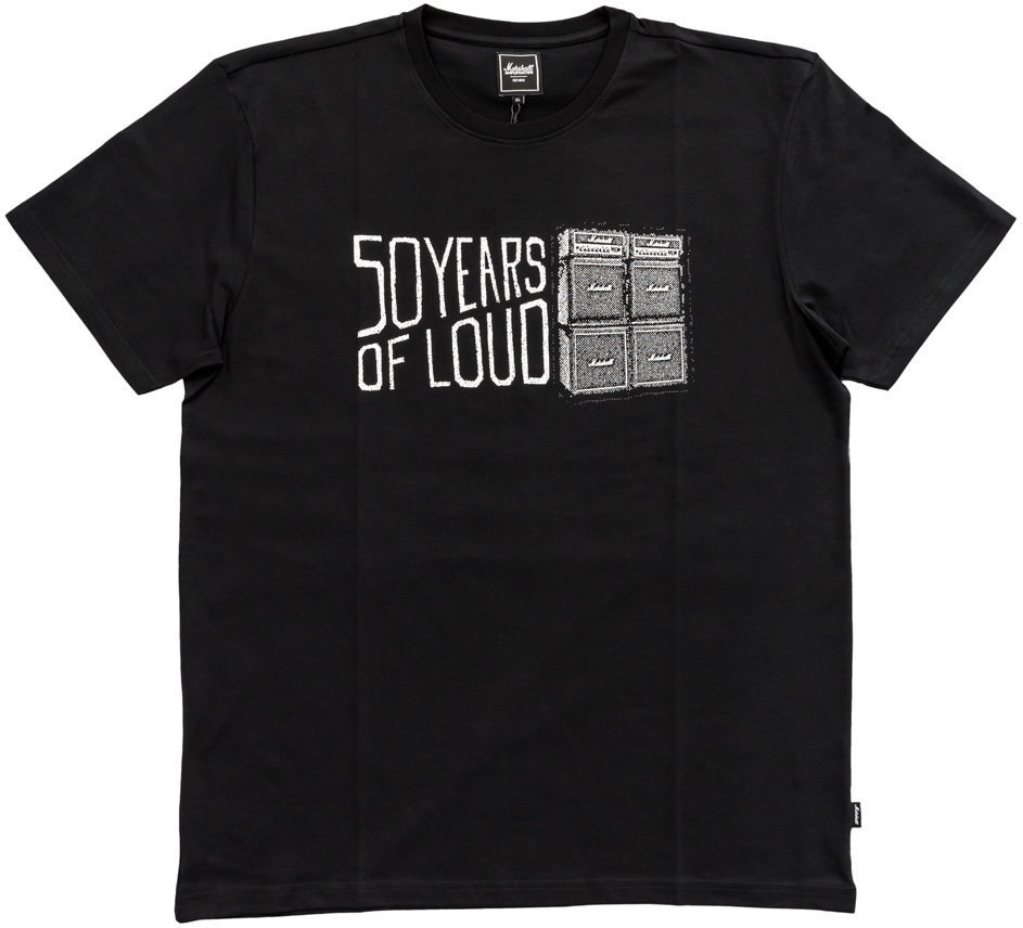Skjorte Marshall 50 years of loud T-Shirt Black Extra Large