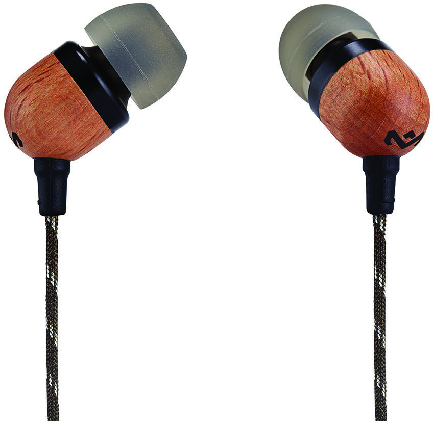 Auscultadores intra-auriculares House of Marley Smile Jamaica One Button In-Ear Headphones TAN