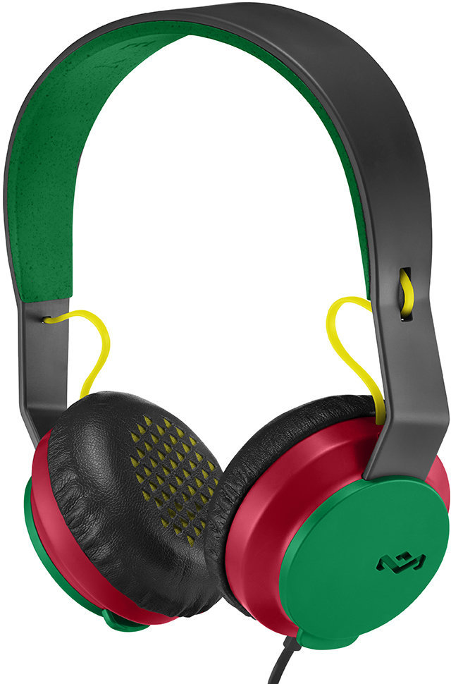 Broadcast Headset House of Marley Roar On-Ear Headphones with Mic Rasta