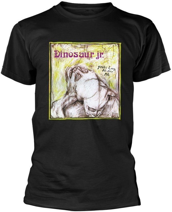Camiseta de manga corta Dinosaur Jr. Camiseta de manga corta Youre Living All Over Me Hombre Black M