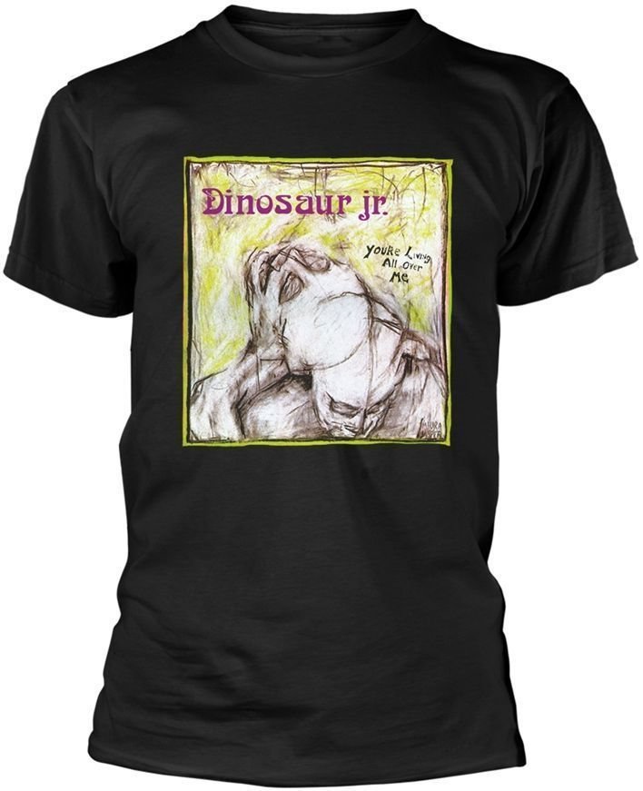 Camiseta de manga corta Dinosaur Jr. Camiseta de manga corta Youre Living All Over Me Black XL