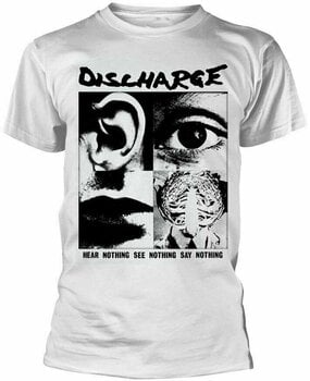 T-shirt Discharge Hear Nothing White T-Shirt M - 1
