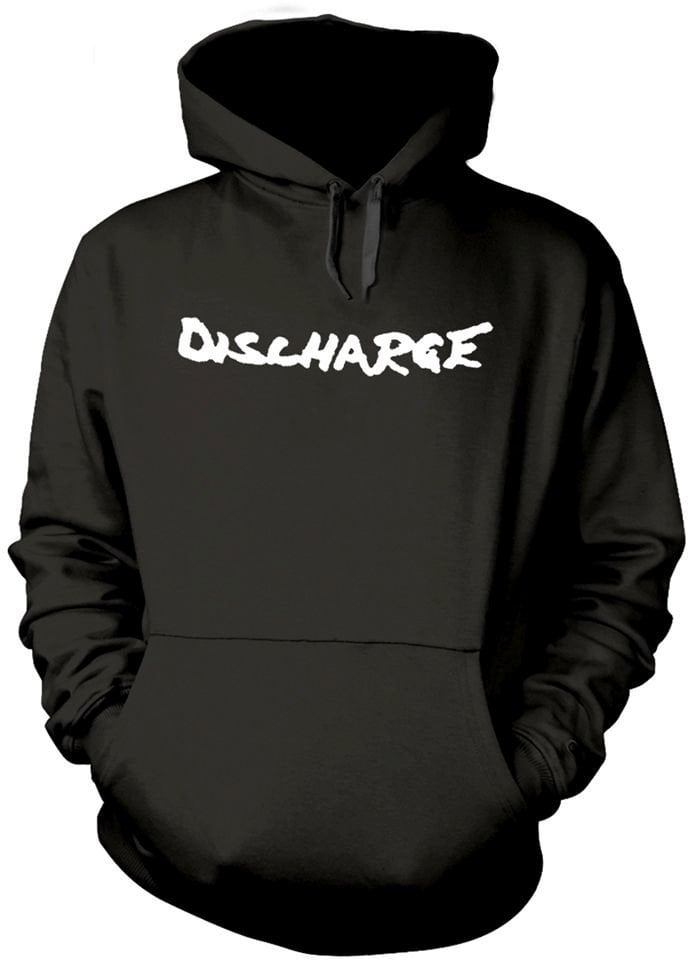 Hoodie Discharge Never Again Black 2XL Hoodie