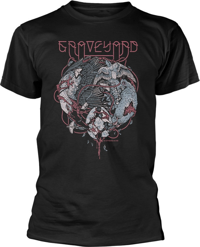 T-Shirt Graveyard T-Shirt Birds Herren Black S