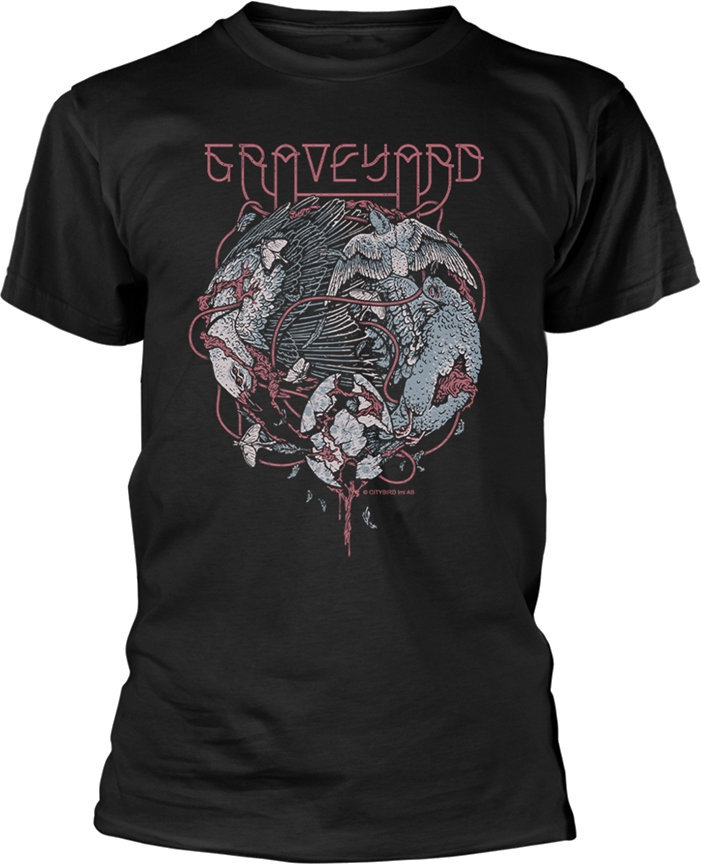 Skjorte Graveyard Skjorte Birds Black L